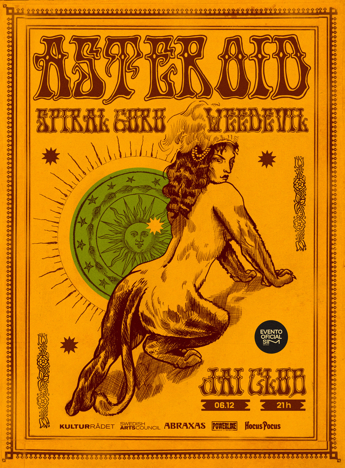 ABRAXAS POWERLINE ASTEROID POSTER