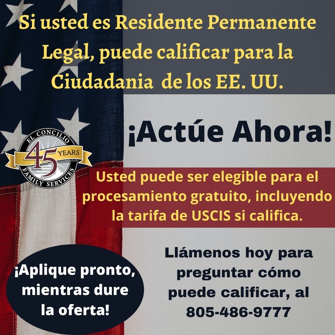 Si usted es Residente Permanente Legal Actue ahora 
