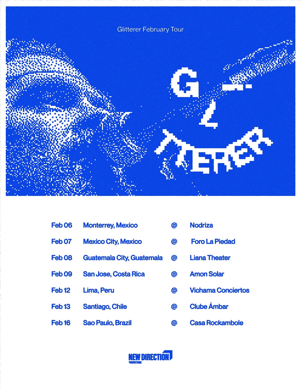 Glitterer FEED anuncio tour LATAM NDP