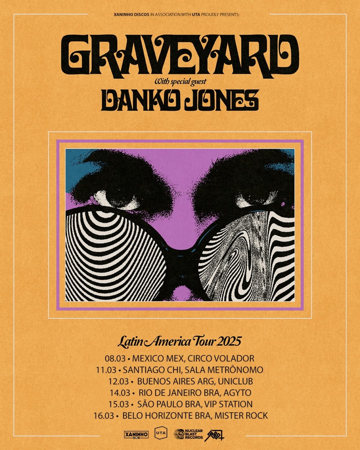 Graveyard e Danko Jones LatinAmerica Tour