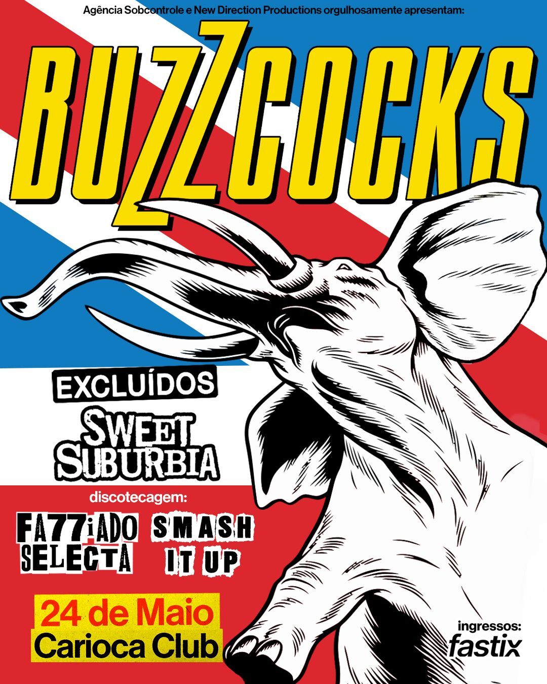 Cartaz Buzzcocks Sao Paulo 1