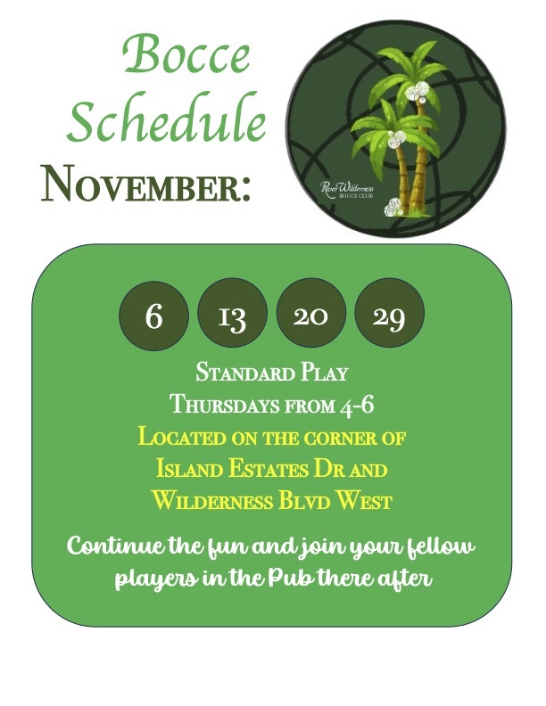 2025 Nov Bocce Calendar