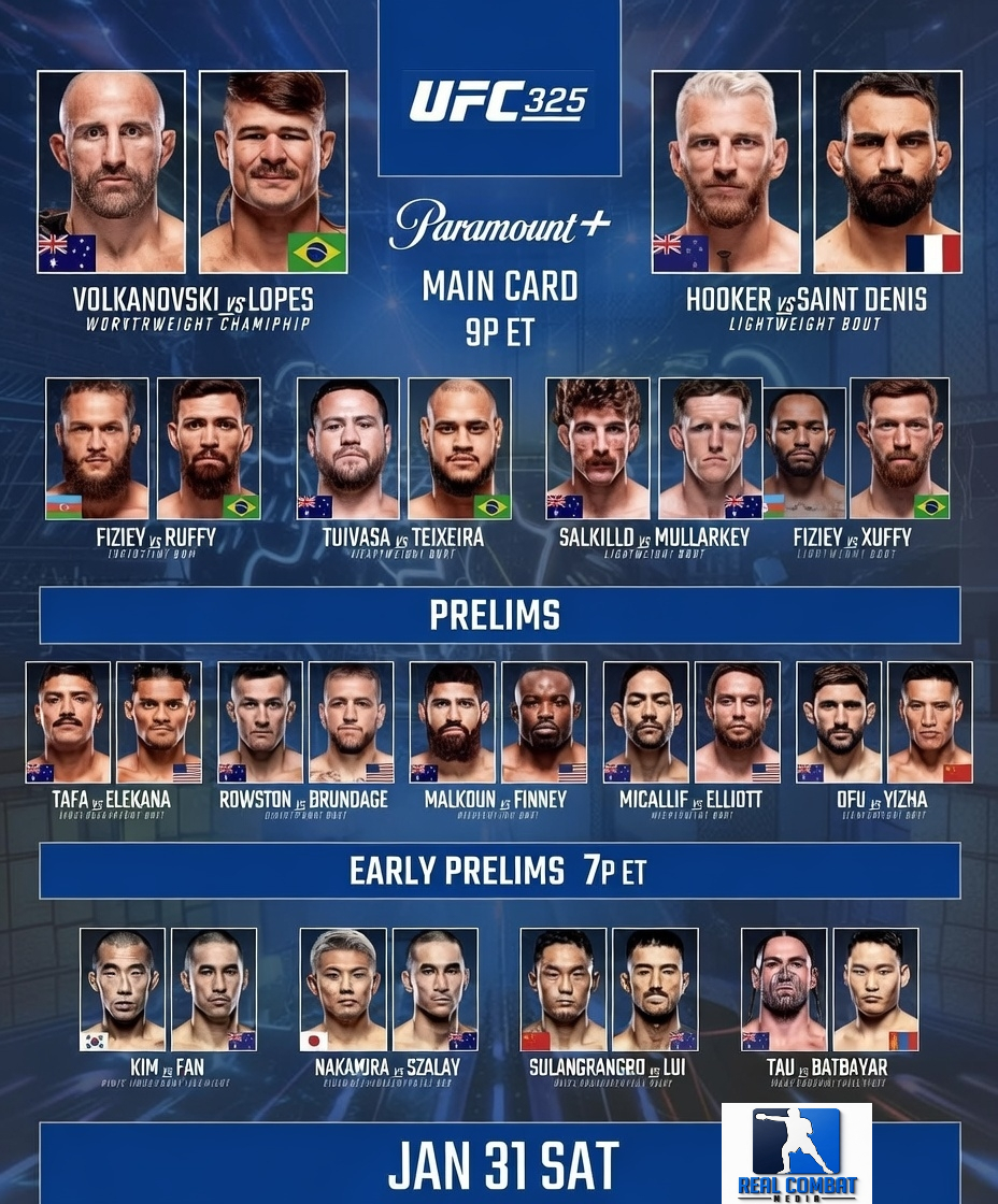 UFC 325 Poster