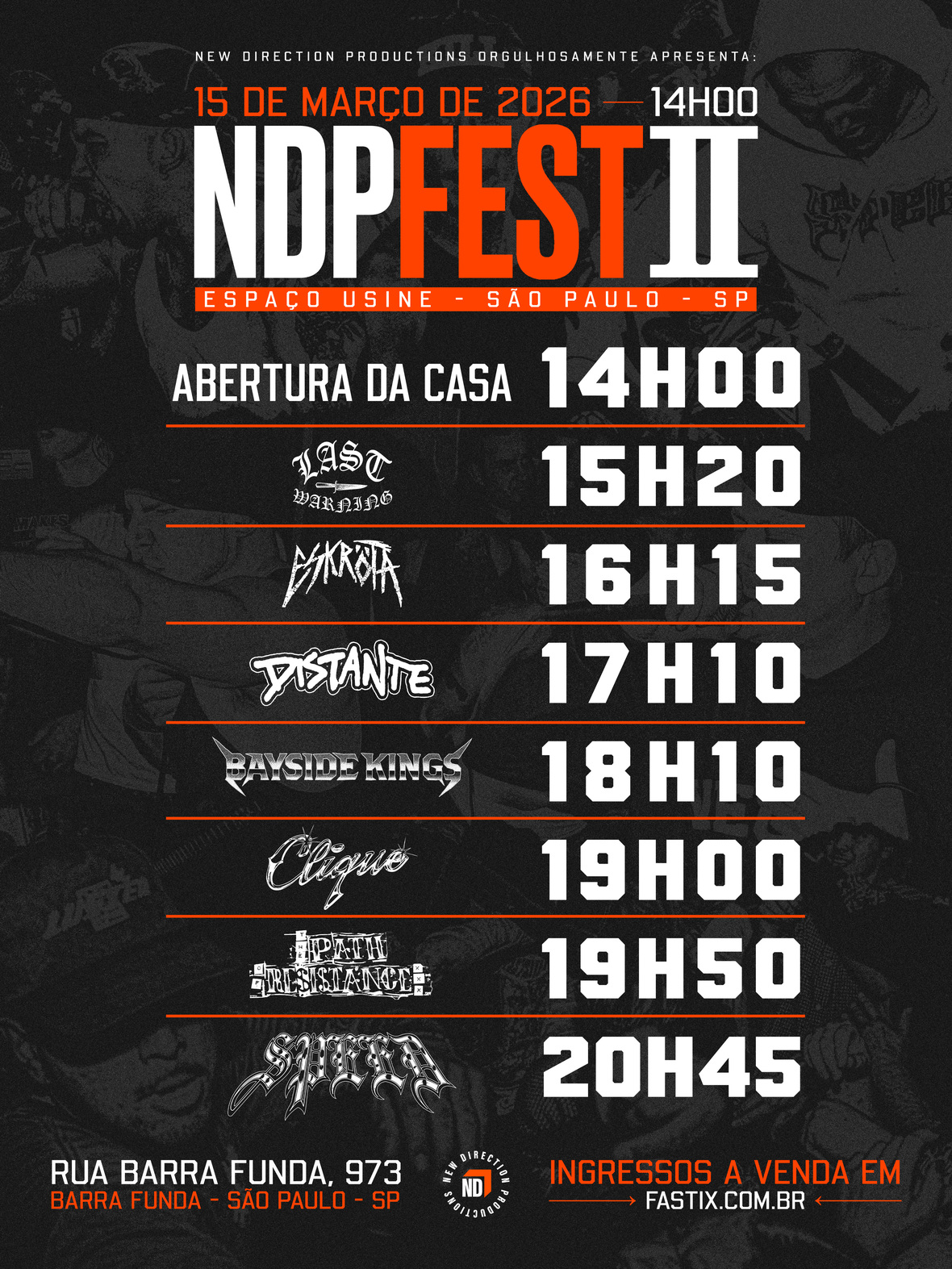 NDP Credenciais horarios IG