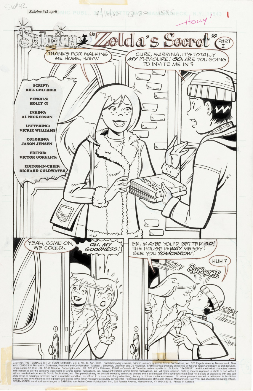 Auction Original Sabrina The Teenage Witch Comic Pages